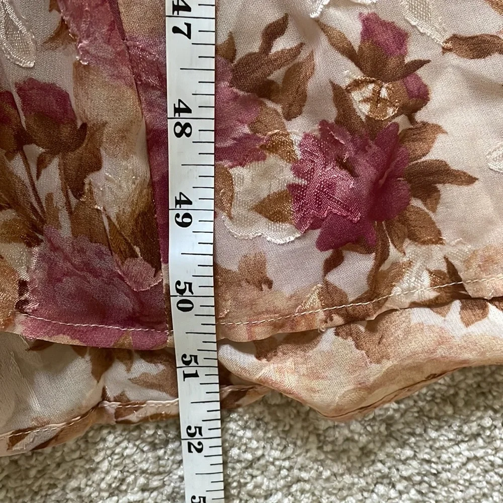 En Saison Lissandra Pink Multi Floral Cut-Out Detail Midi Dress, sz S - Picture 16 of 16